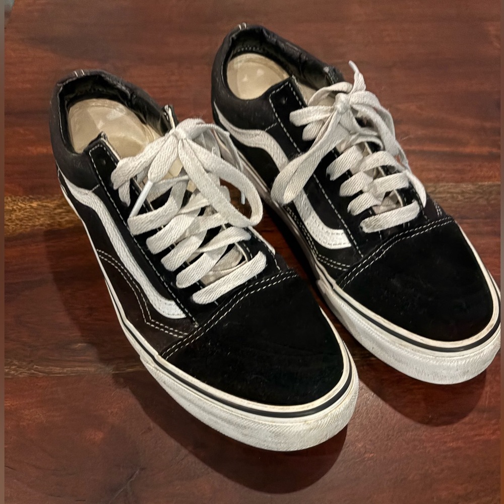 Vans Old Skool Black and White Canvas Shoes